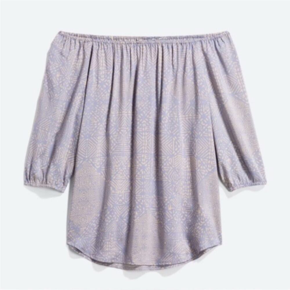 NEW Tart Calyse Stitch Fix Light Purple On or Off Shoulder Blouse Shirt Small